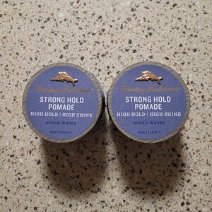 2 Tommy Bahama Strong Hold Pomade High Hold High Shine Ocean Waves 4 oz SEALED